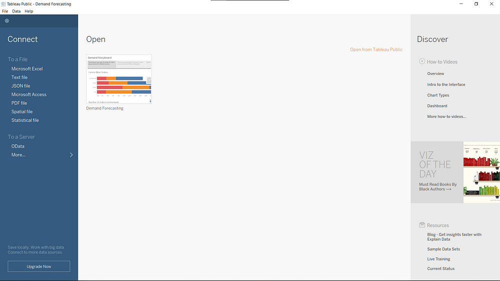 Tableau Interface